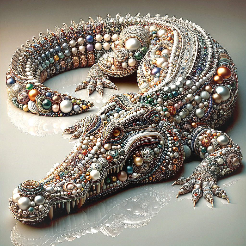 Jeweled Gator: A Digital Masterpiece