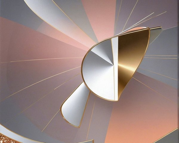 Abstract Composition with Dynamic Shapes in Pastels