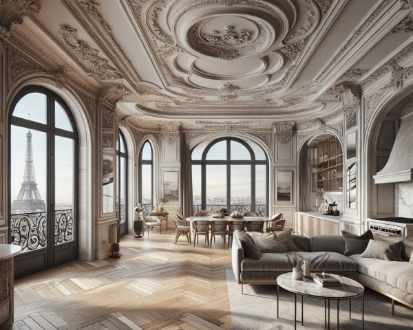 Elegantly Furnished Apartment with Eiffel Tower View