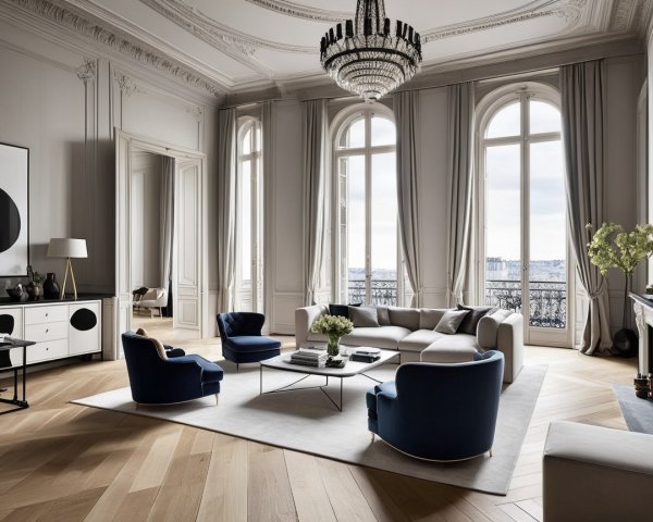 Contemporary Living Room with Stylish Decor Elements