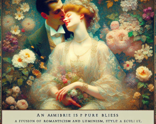 Couple in Formal Attire Surrounded by Colorful Flowers