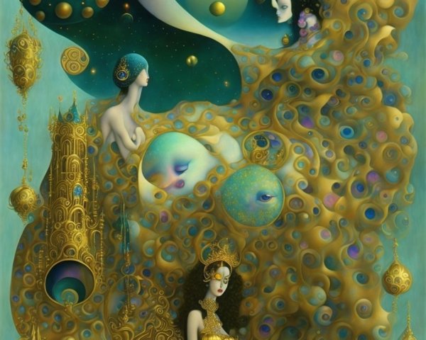 Surreal Dreamlike Imagery in Cosmic Landscape