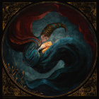 Surreal Dreamlike Imagery in Cosmic Landscape