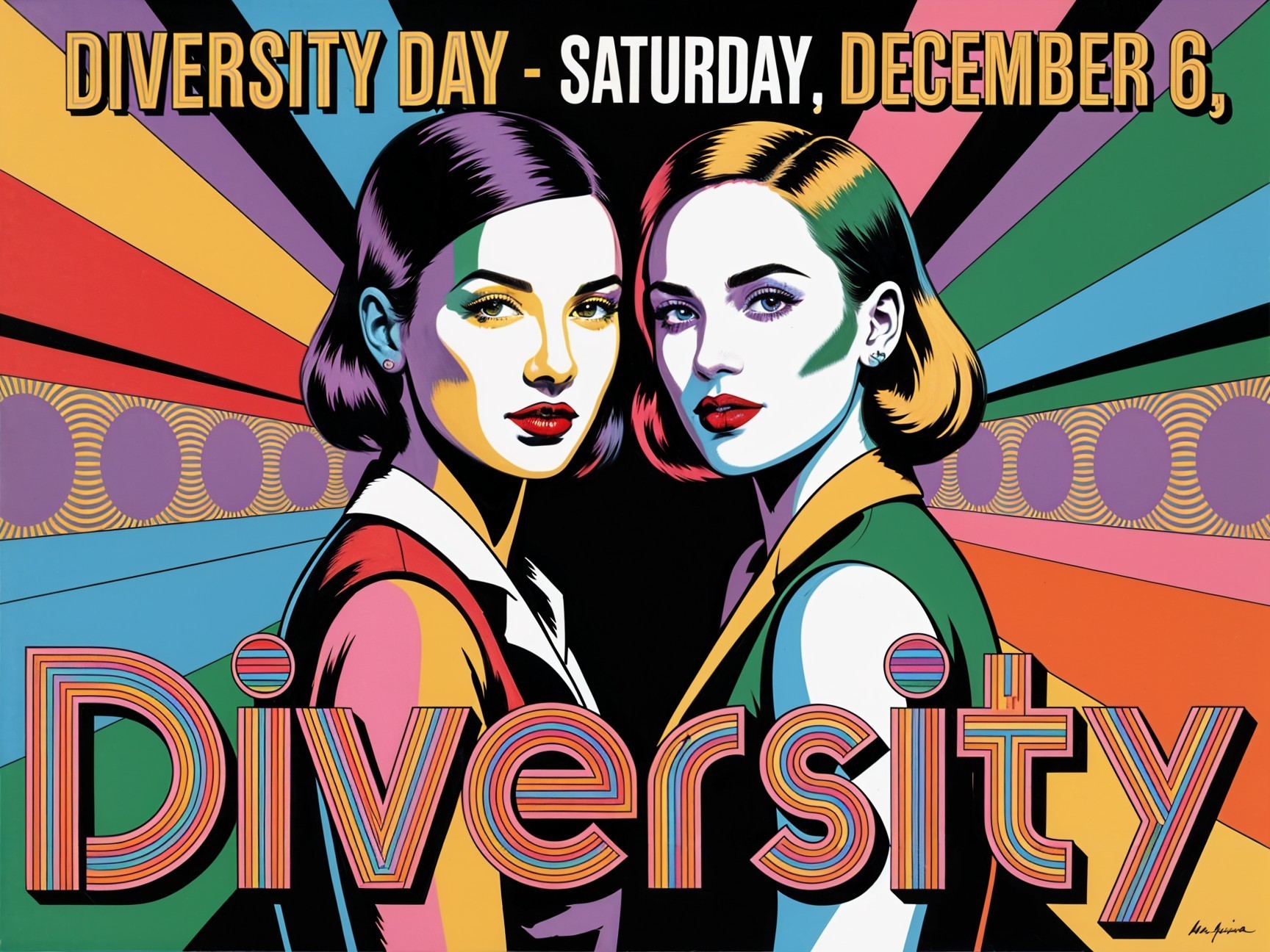 Colorful Graphic for Diversity Day Celebration Event