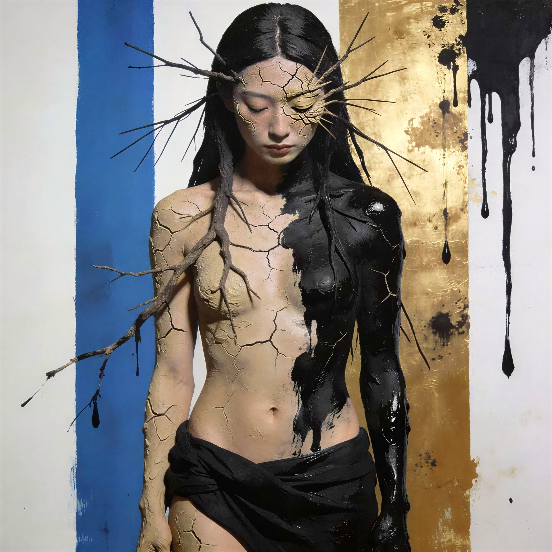 Detailed Fine Art Portrait of a Slender Woman