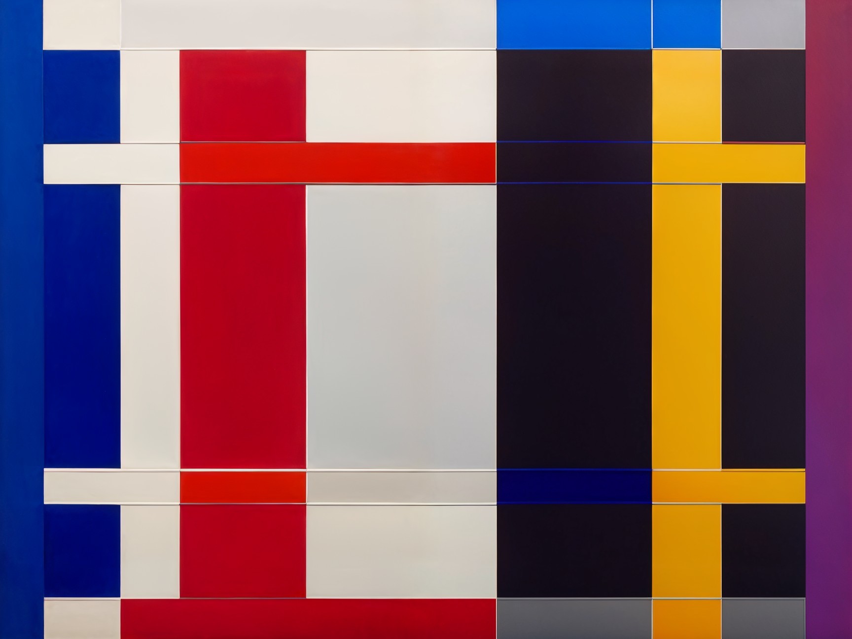 Vibrant Abstract Composition with Geometric Shapes
