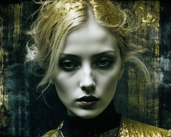 Portrait of a Young Woman with Ethereal Features