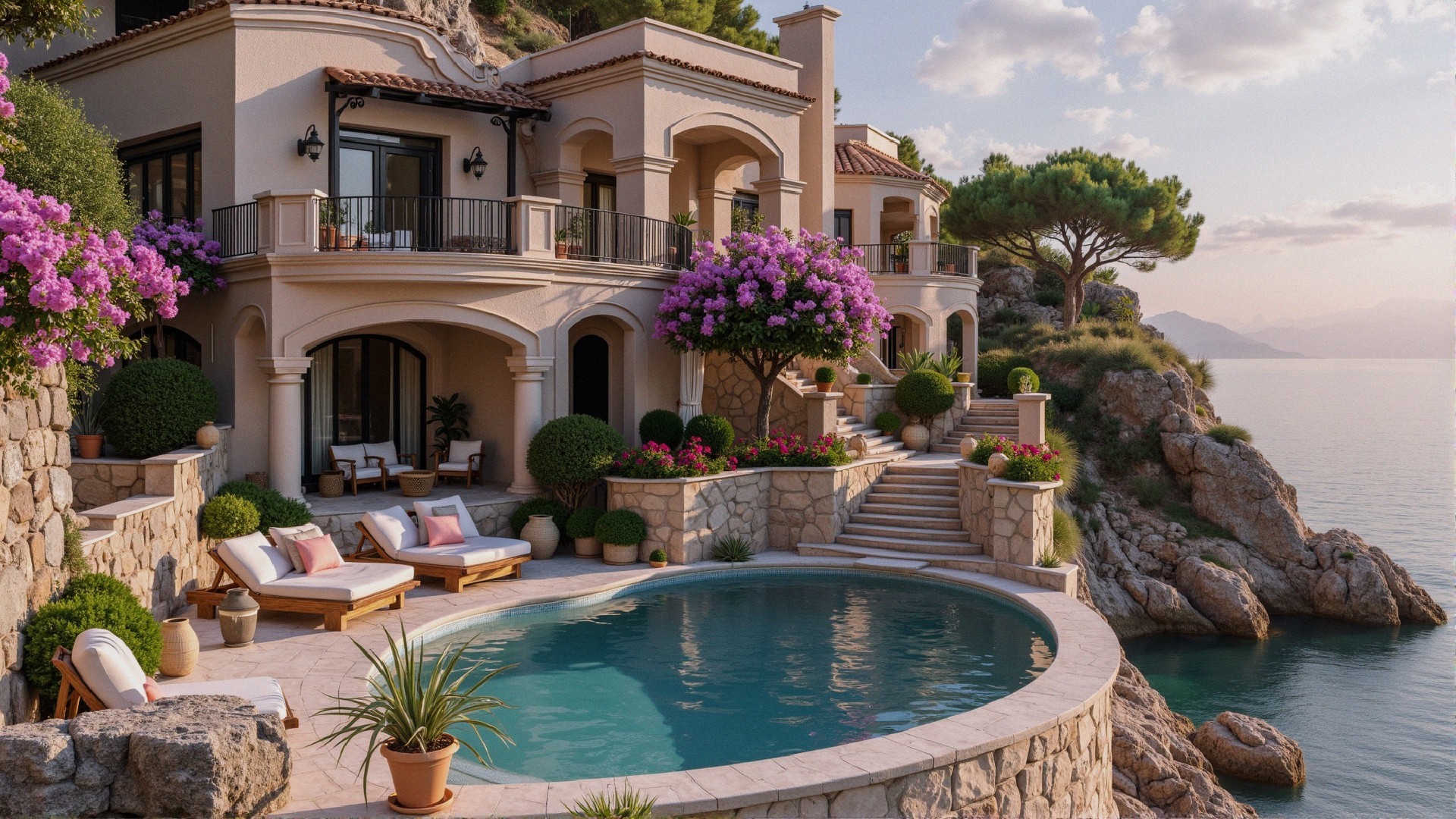 Coastal Villa with Infinity Pool and Scenic Views