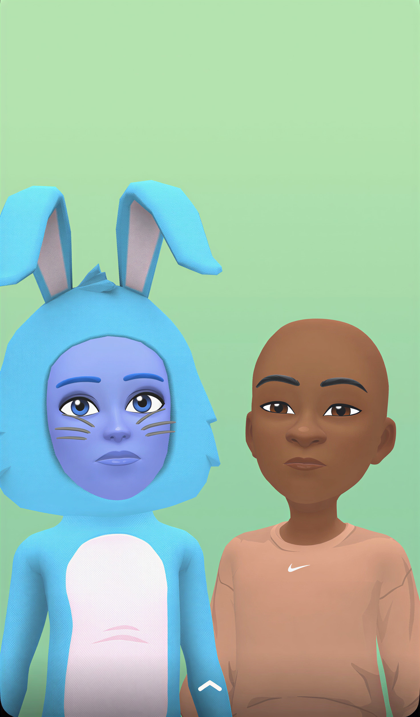 Animated Characters in Stylized Designs on Green Background