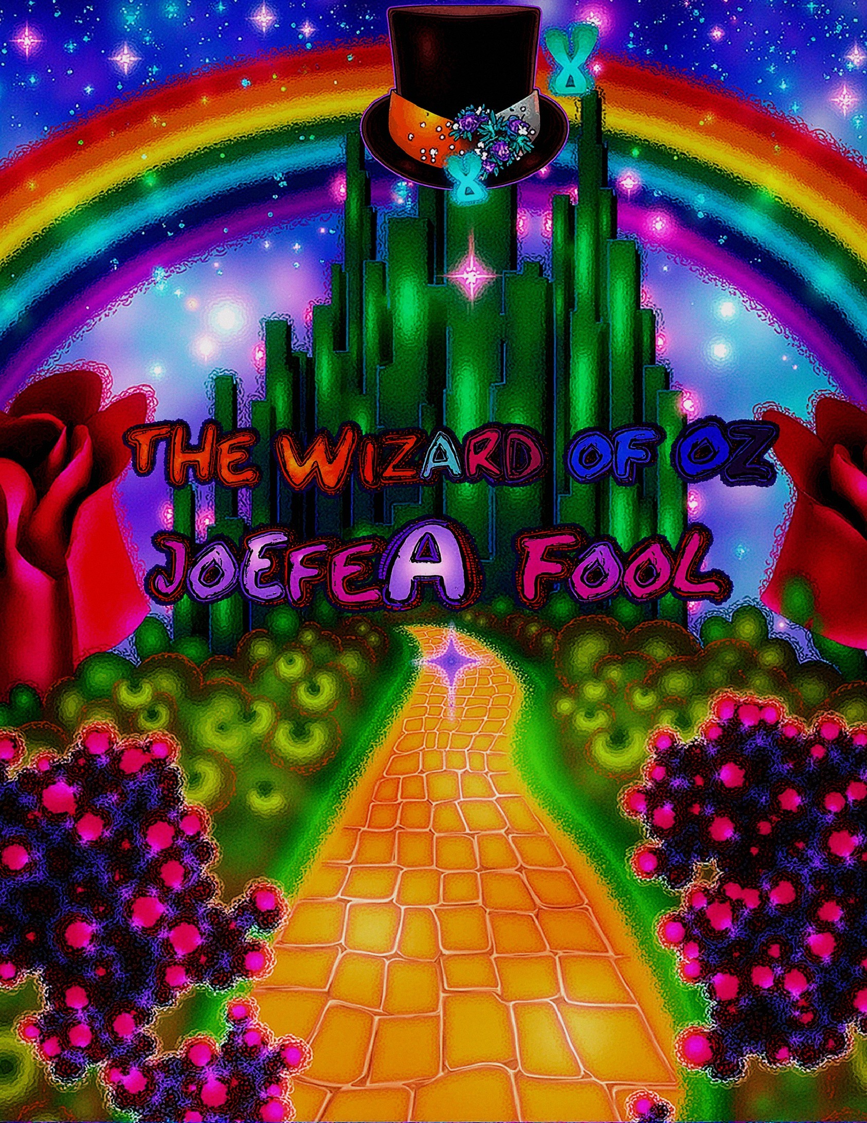 Whimsical Illustration of an Enchanted Oz Landscape
