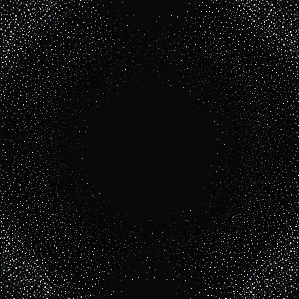 Cosmic Pattern of White Dots on Black Background