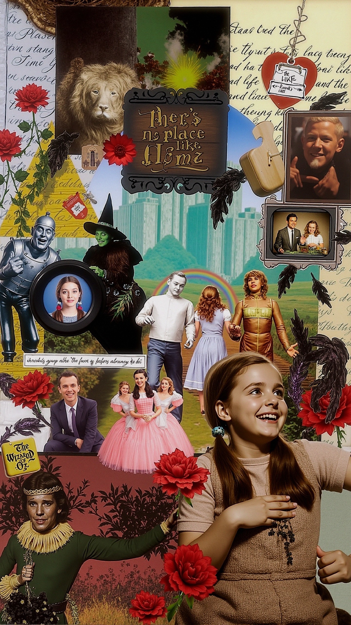 Collage Celebrating "The Wizard of Oz" Elements