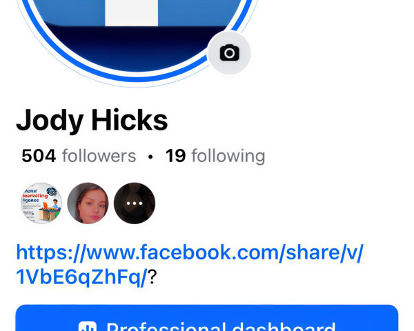Facebook Profile Overview for Jody Hicks