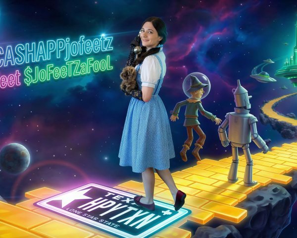 Whimsical Space Odyssey with Astronaut and Puppy