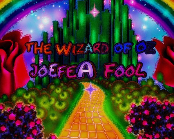Whimsical Illustration of an Enchanted Oz Landscape