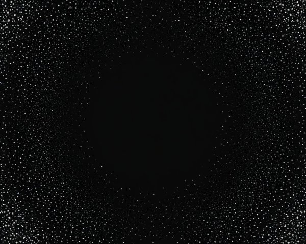 Cosmic Pattern of White Dots on Black Background