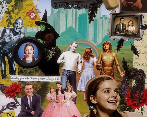 Collage Celebrating "The Wizard of Oz" Elements