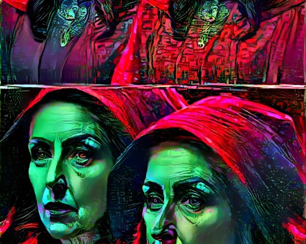 Figures with Pointed Ears in Vibrant Clothing