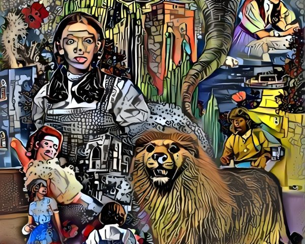 Artistic Collage Inspired by The Wizard of Oz
