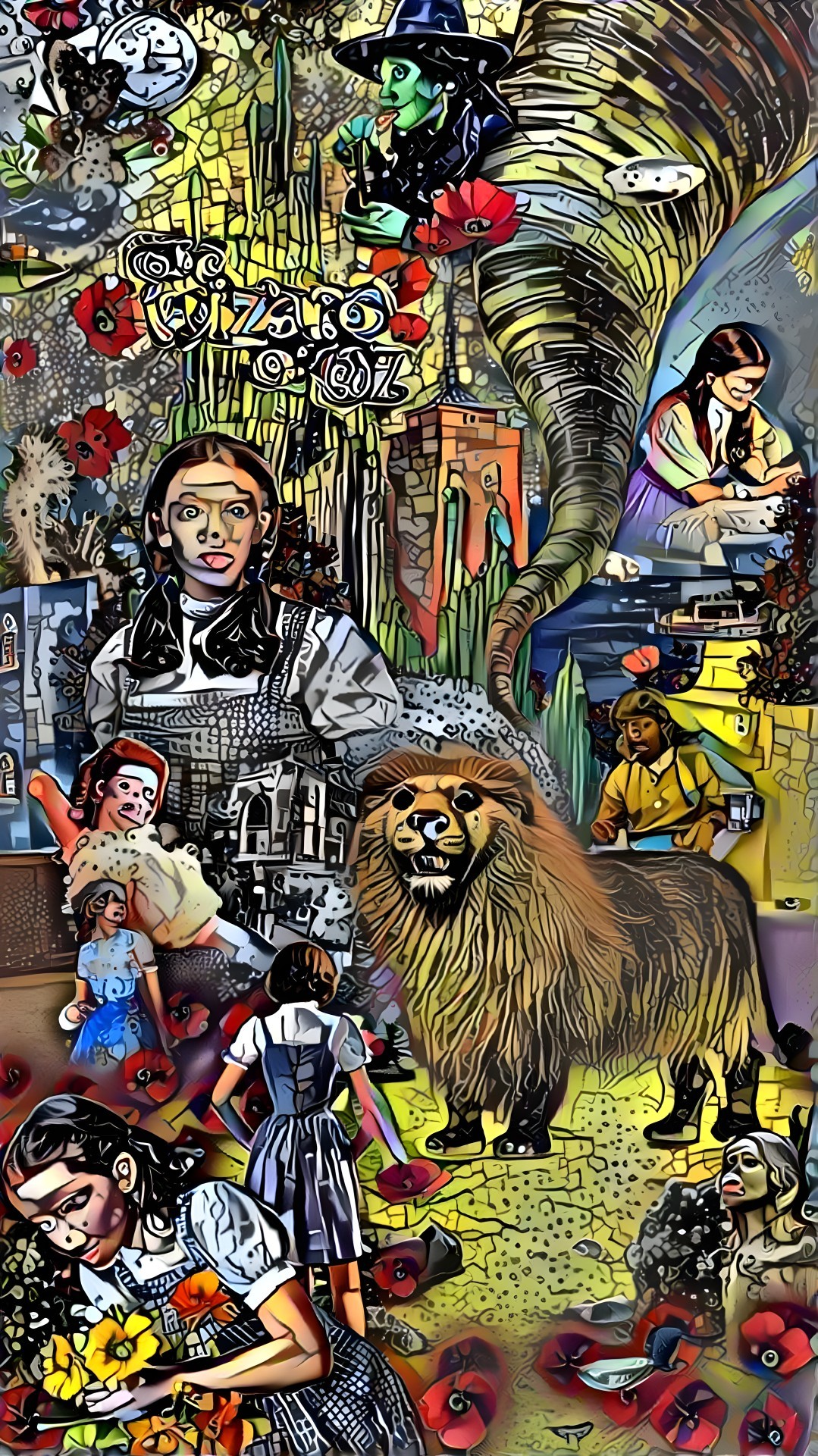 Artistic Collage Inspired by The Wizard of Oz