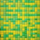 Vibrant Green and Yellow Rectangular Pattern Design