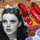 Vintage Collage of a Girl with Curly Hair and Bow