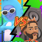 Vibrant Animated Characters in Graffiti Background