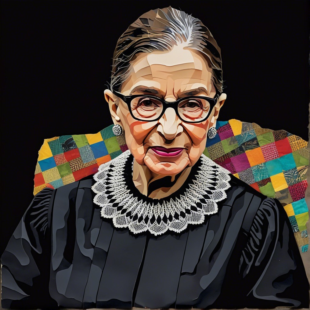 Stylized Portrait of a Confident Woman with Glasses
