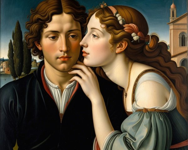 Intimate Moment Between Young Couple by Serene Waters