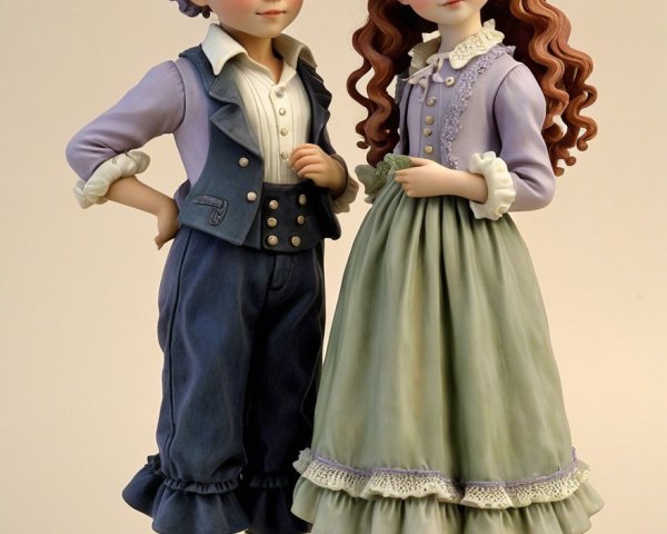 Charming Porcelain Dolls with Vintage Aesthetic Details