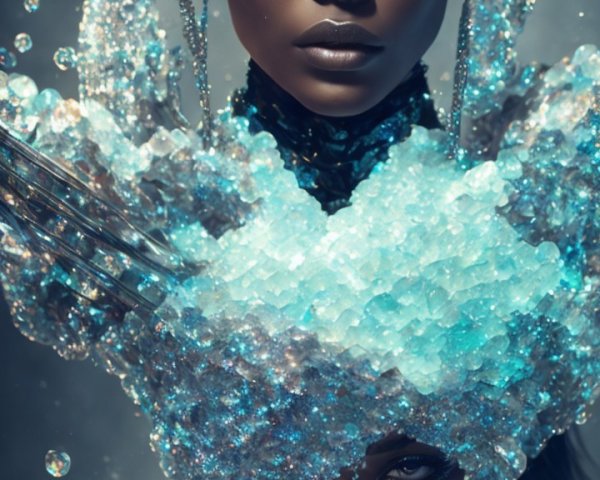 Figures Adorned with Crystals and Intricate Jewelry