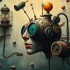 Surreal Steampunk and Futuristic Design Elements