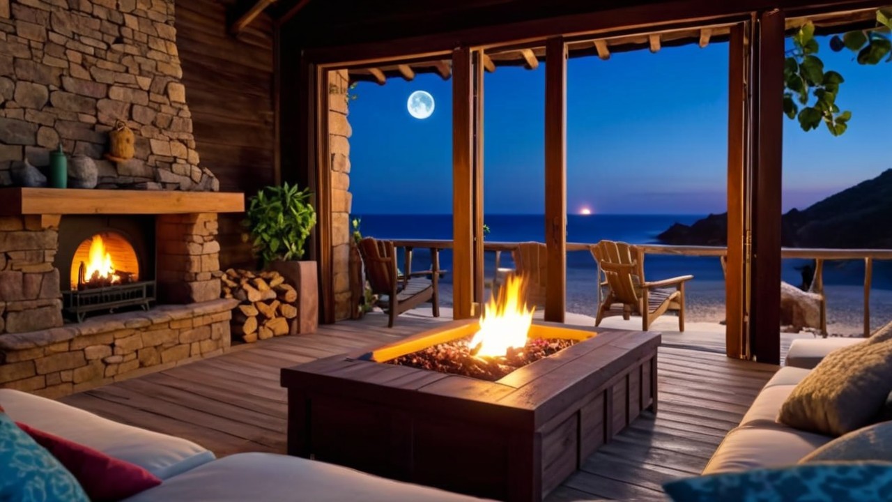 Cozy Seaside Retreat with Ocean View and Fire Pit