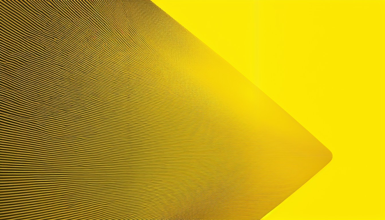 Vibrant Yellow Background with Wavy Line Pattern