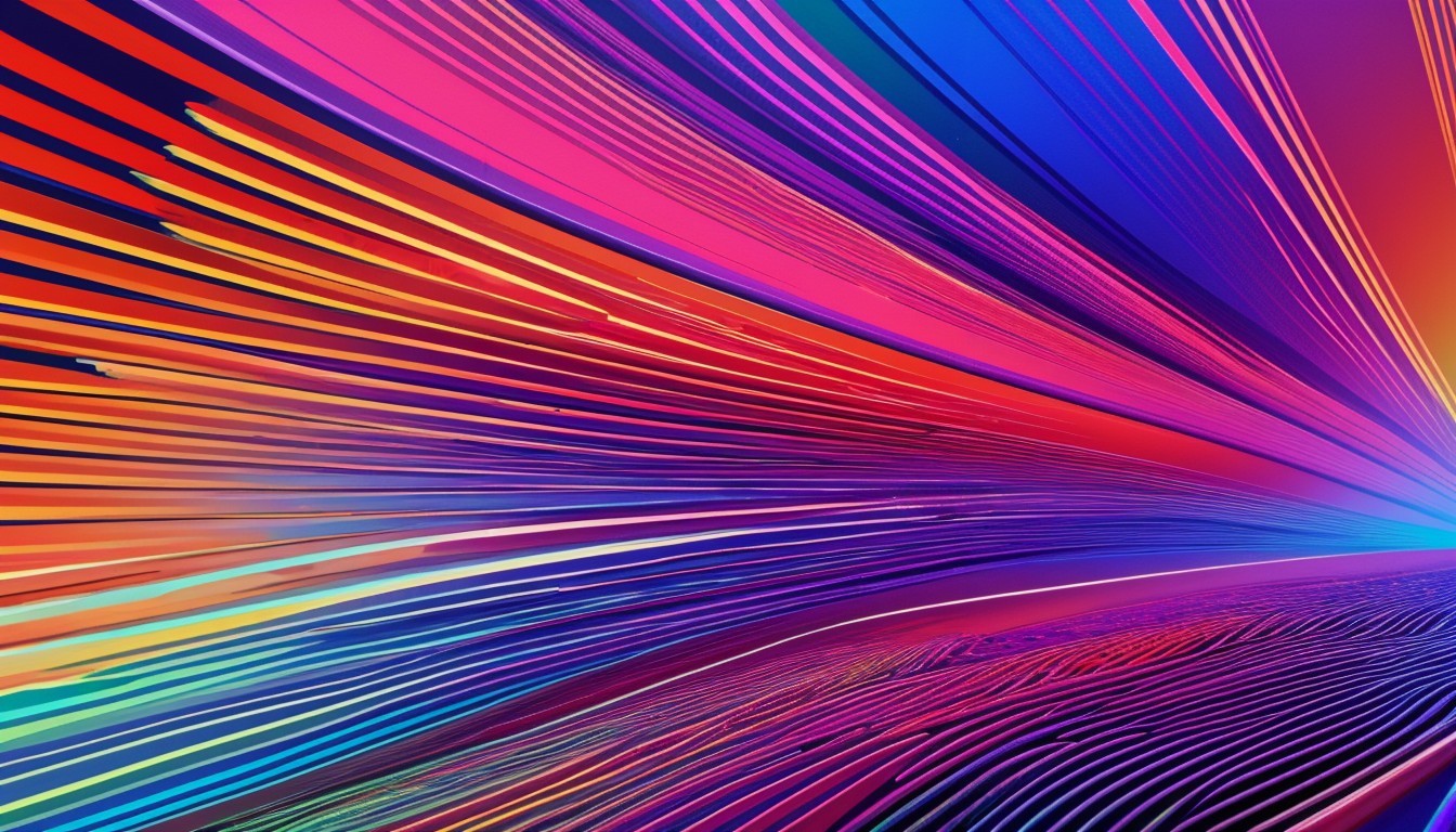 Vibrant Abstract Design with Flowing Colorful Lines