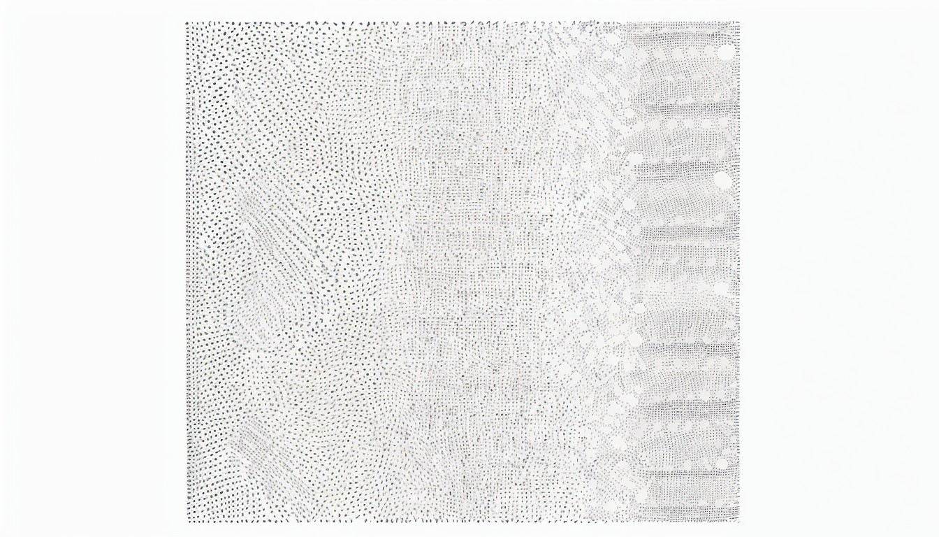 Textured Pattern of Dots and Lines in Monochrome