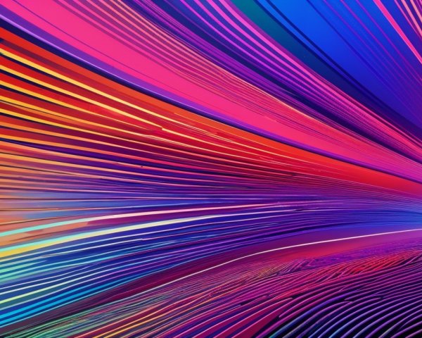 Vibrant Abstract Design with Flowing Colorful Lines