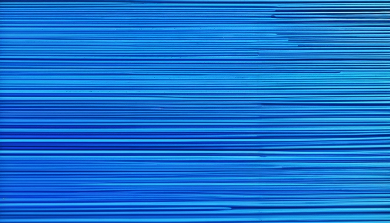 Abstract Blue Gradient with Horizontal Lines and Depth