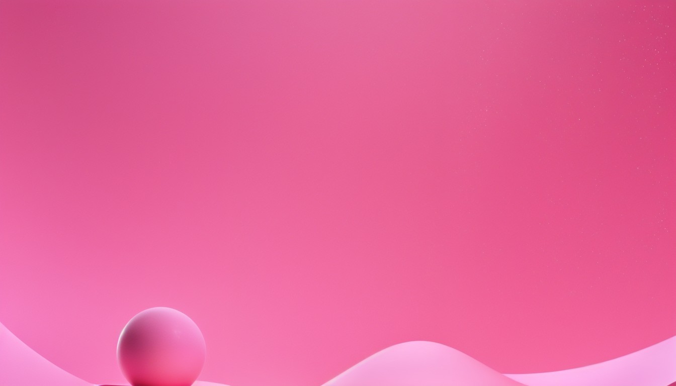 Minimalist Scene with Spherical Object on Gradient Surface