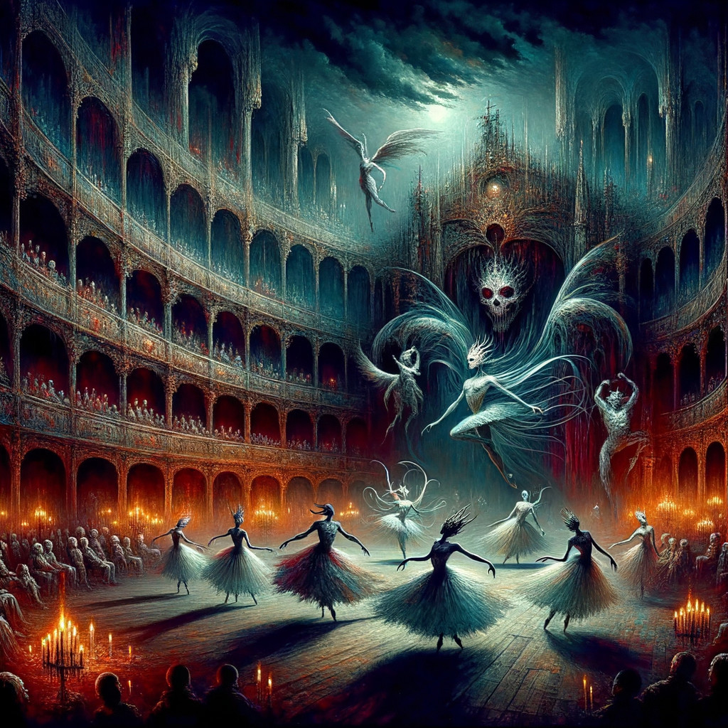 Ethereal Dance Performance in a Haunted Theater