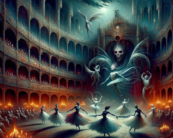 Ethereal Dance Performance in a Haunted Theater