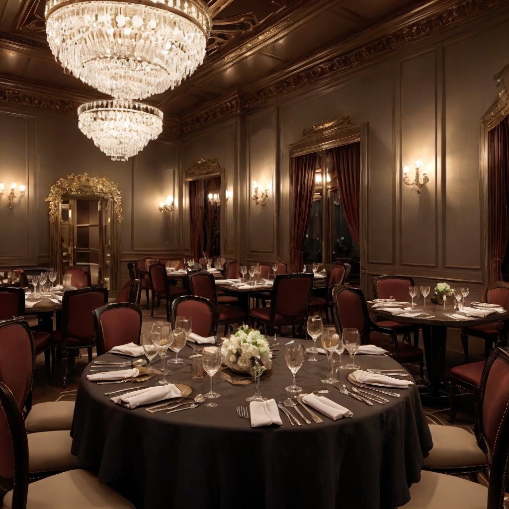 Elegant Dining Room with Lavish Décor and Ambiance