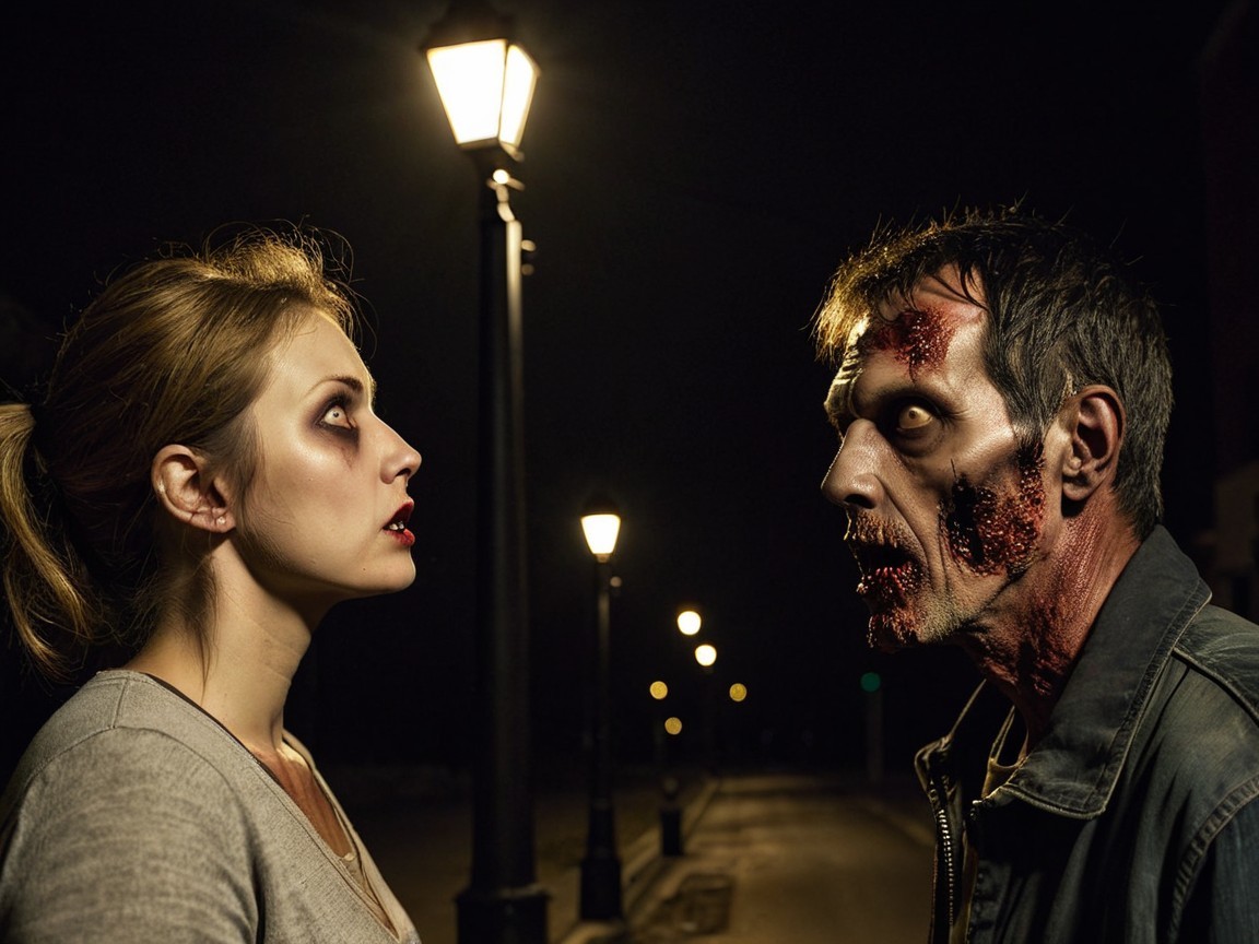 Zombie Characters with Pale Skin and Distinct Features