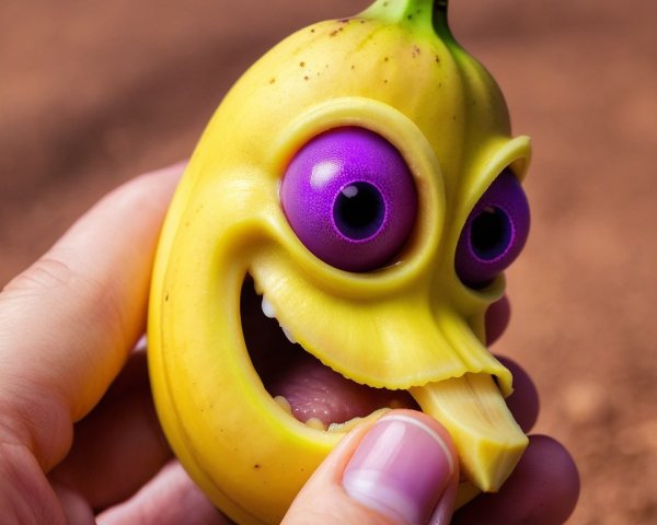 Whimsical Banana Toy with Playful Features