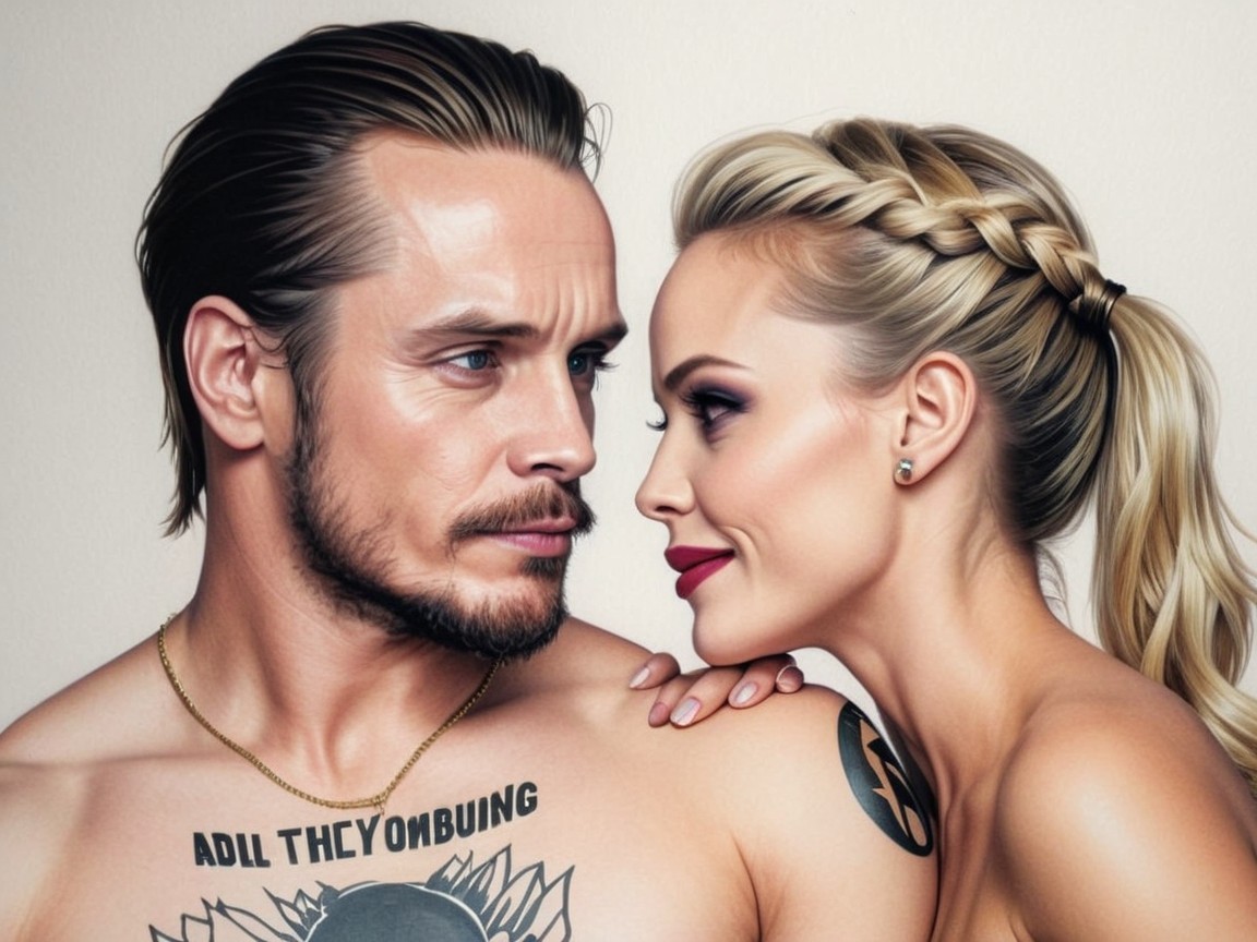 Close-Up Portrait of a Couple with Intense Chemistry