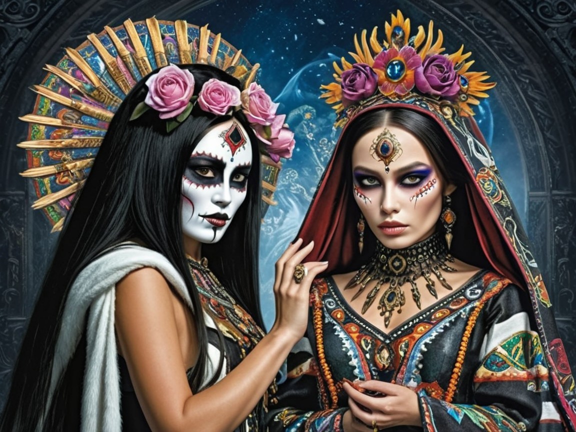 Traditional Costumes Inspired by Day of the Dead