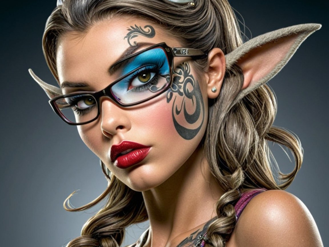 Fantasy Portrait of a Young Woman with Elf Ears