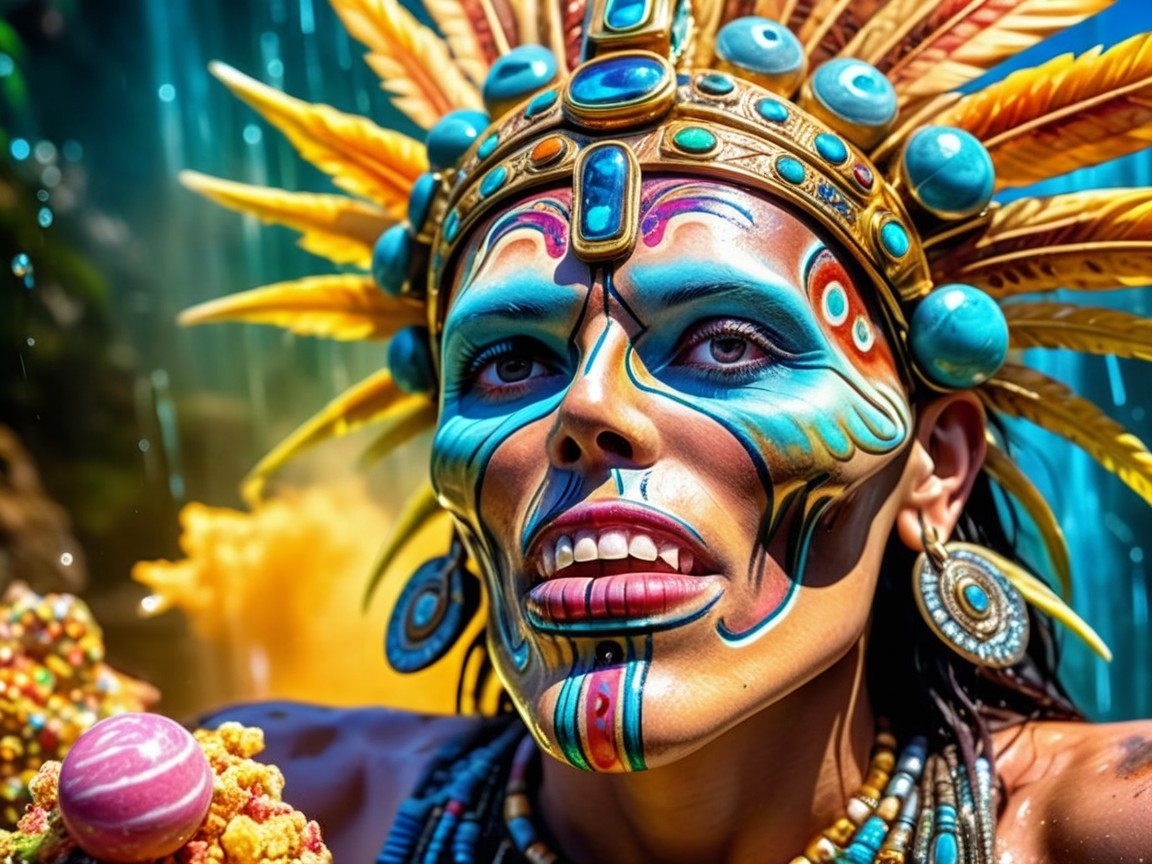 Ceremonial Attire and Cultural Celebration in Nature