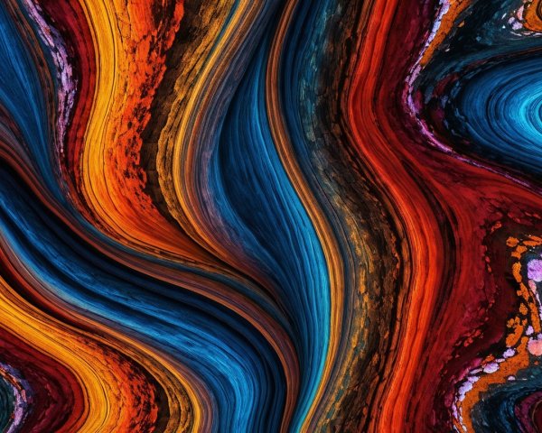 Vibrant Abstract Design with Flowing Wave Patterns