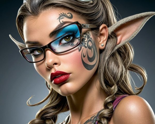 Fantasy Portrait of a Young Woman with Elf Ears